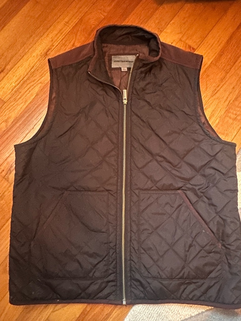 Johnston & Murphy Quilted Dark Brown Men's Vest